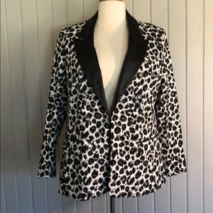NWT LANE BRYANT ANIMAL PRINT BLAZER SZ 24